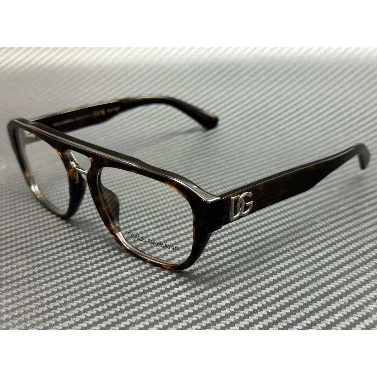 Dolce Gabbana DG3415 502 Brown Havana Men`s 55 mm Eyeglasses