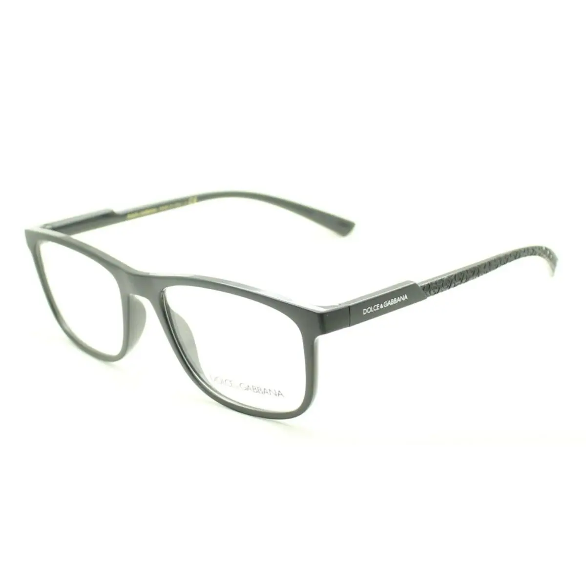 Dolce Gabbana Eyeglasses DG 5062 2525 55-19 145 Matte Black Rectangular Frames by Dolce & Gabbana