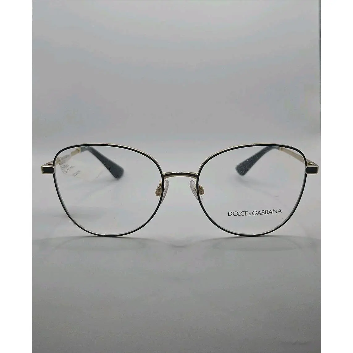 Dolce Gabbana Eyeglasses Frames DG1355 55-17-145 Gold Black