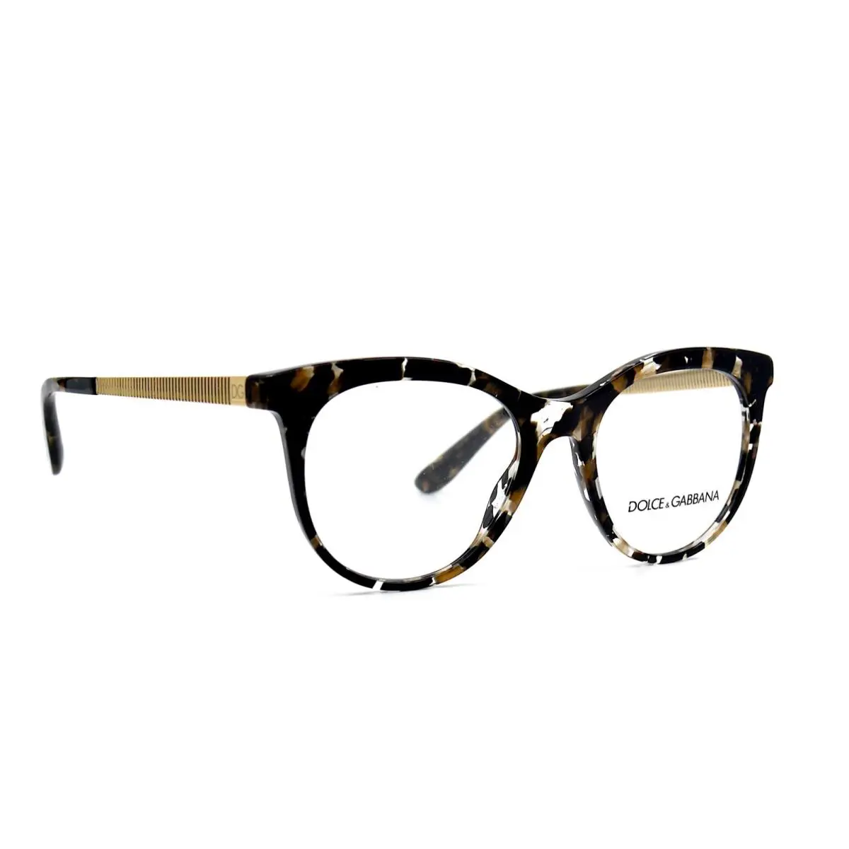 Dolce Gabbana DG3316 911 Havana Clear Eyeglasses Frame RX 50-18