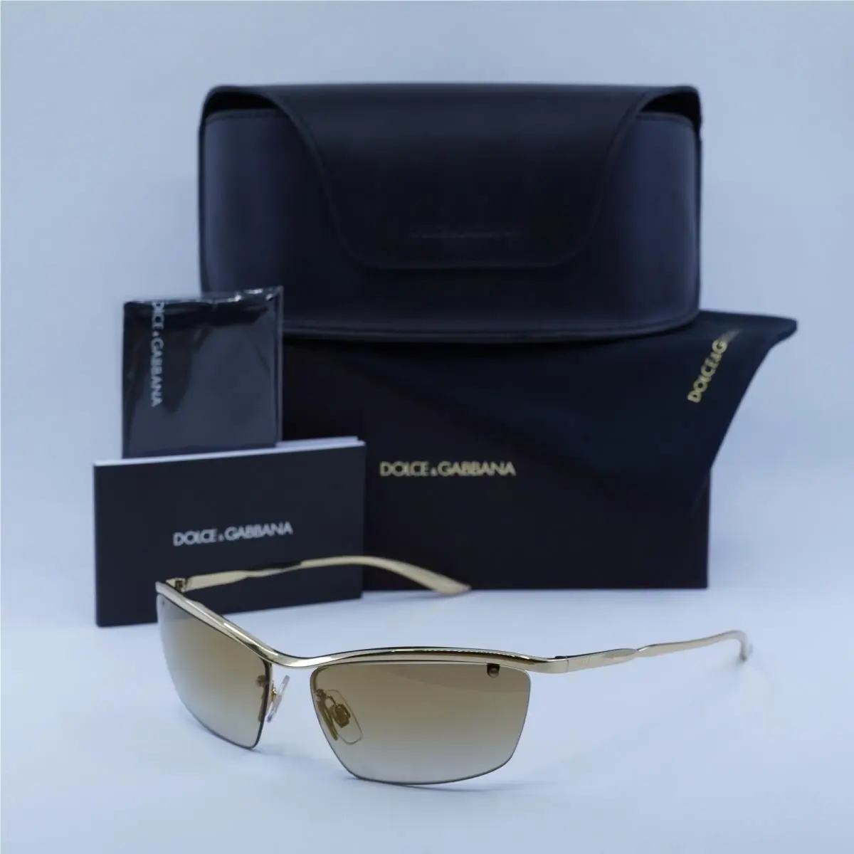 Dolce Gabbana DG2307 02/6E Gold/light Brown Gold Mirror 61-14-140