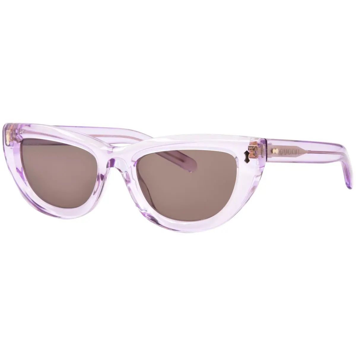 Gucci GG1521S 004 Sunglasses Women’s Violet/brown Cat Eye 51mm - Frame: Purple, Lens: Brown