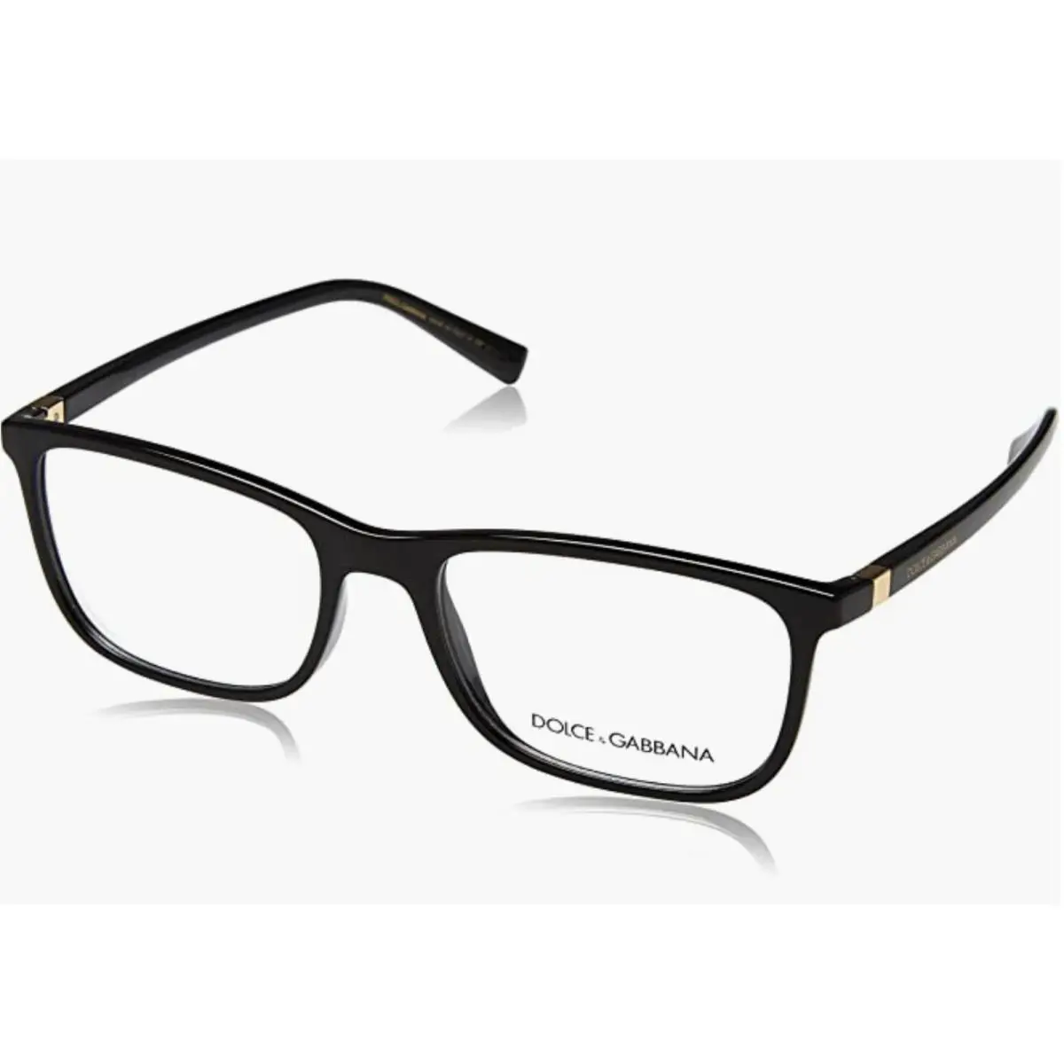 Dolce Gabbana Eyeglasses DG 5027 501 55-18 140 Shiny Black Rectangular Frames