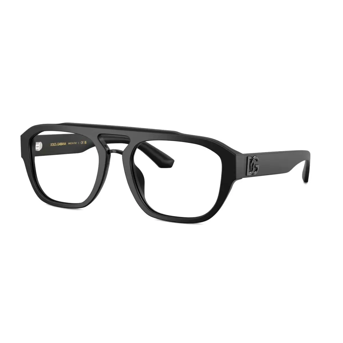 Dolce Gabbana Eyeglasses DG 3415 2525 55-20 145 Black Rectangular Frames