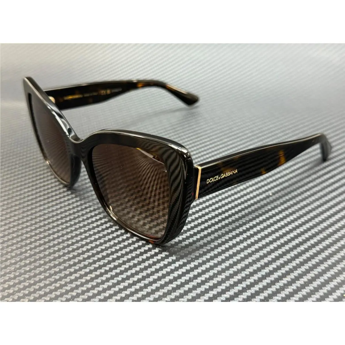 Dolce Gabbana DG4348 502 13 Havana Cat Eye Women`s 54m Sunglasses