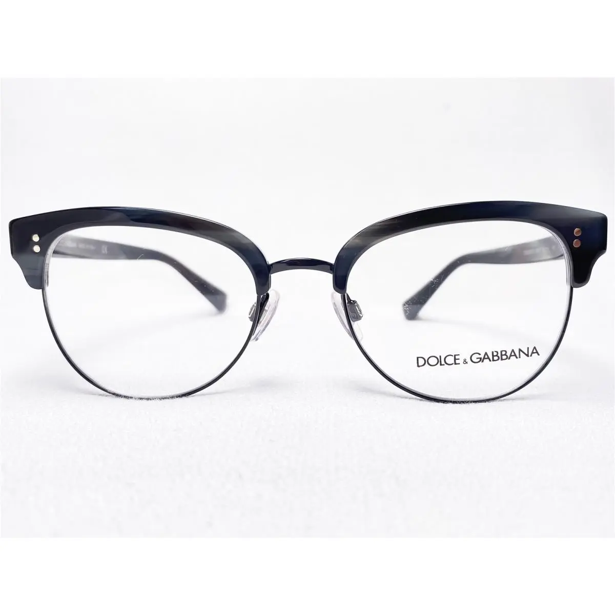 Dolce Gabbana DG3270 3117 Men`s Striped Blue/black Eyeglasses Frames 52/19