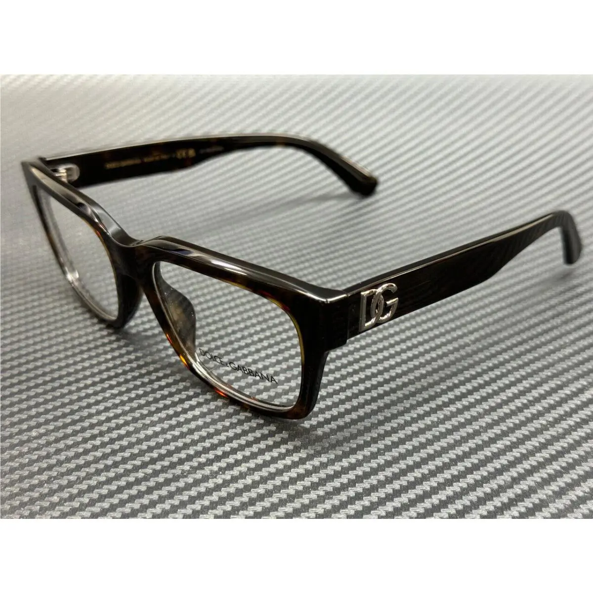 Dolce Gabbana DG3416 502 Brown Havana Men`s 55 mm Eyeglasses