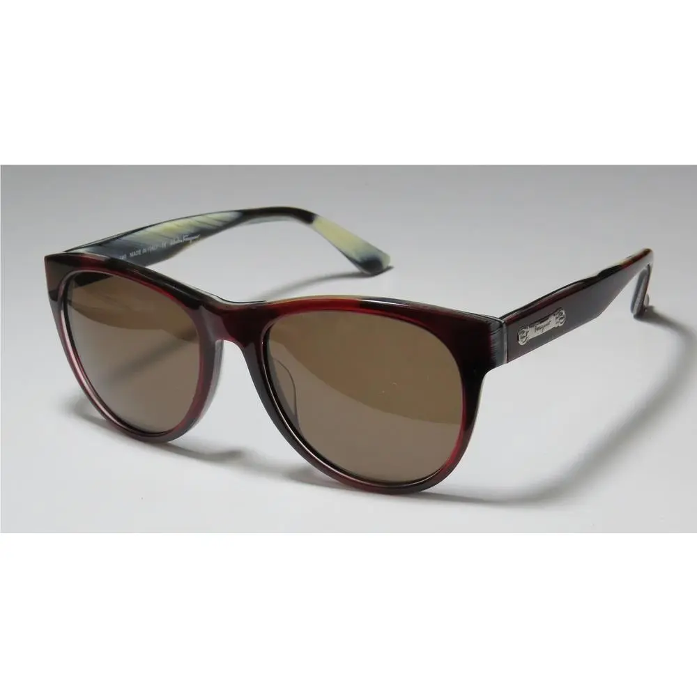 Dolce Gabbana Salvatore Ferragamo Womens Sunglasses Model SF 617S Color 620 Red Horn Frame