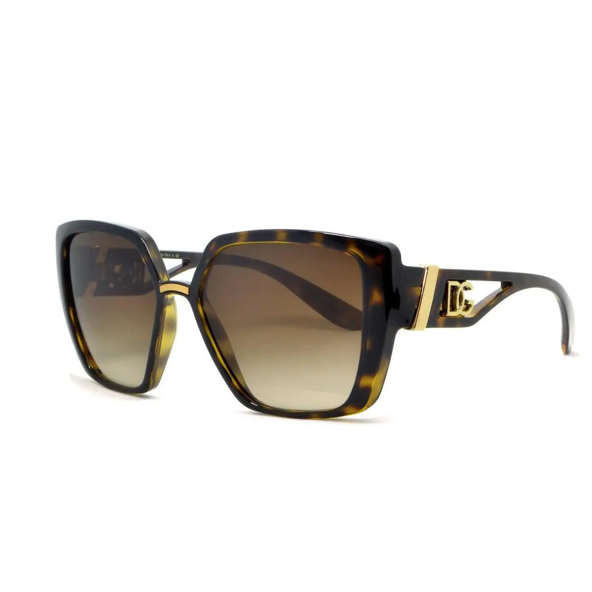 Dolce Gabbana Women`s Monogram Sunglasses DG 6156 502/13 Habana Brown