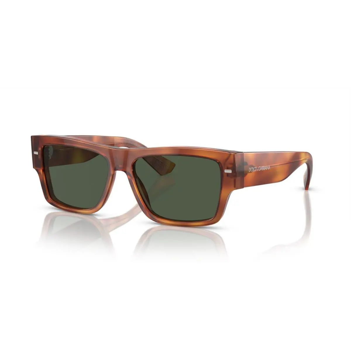 Dolce Gabbana DG 4451 Ginger Havana/dark Green Polarized 705/9A Sunglasses