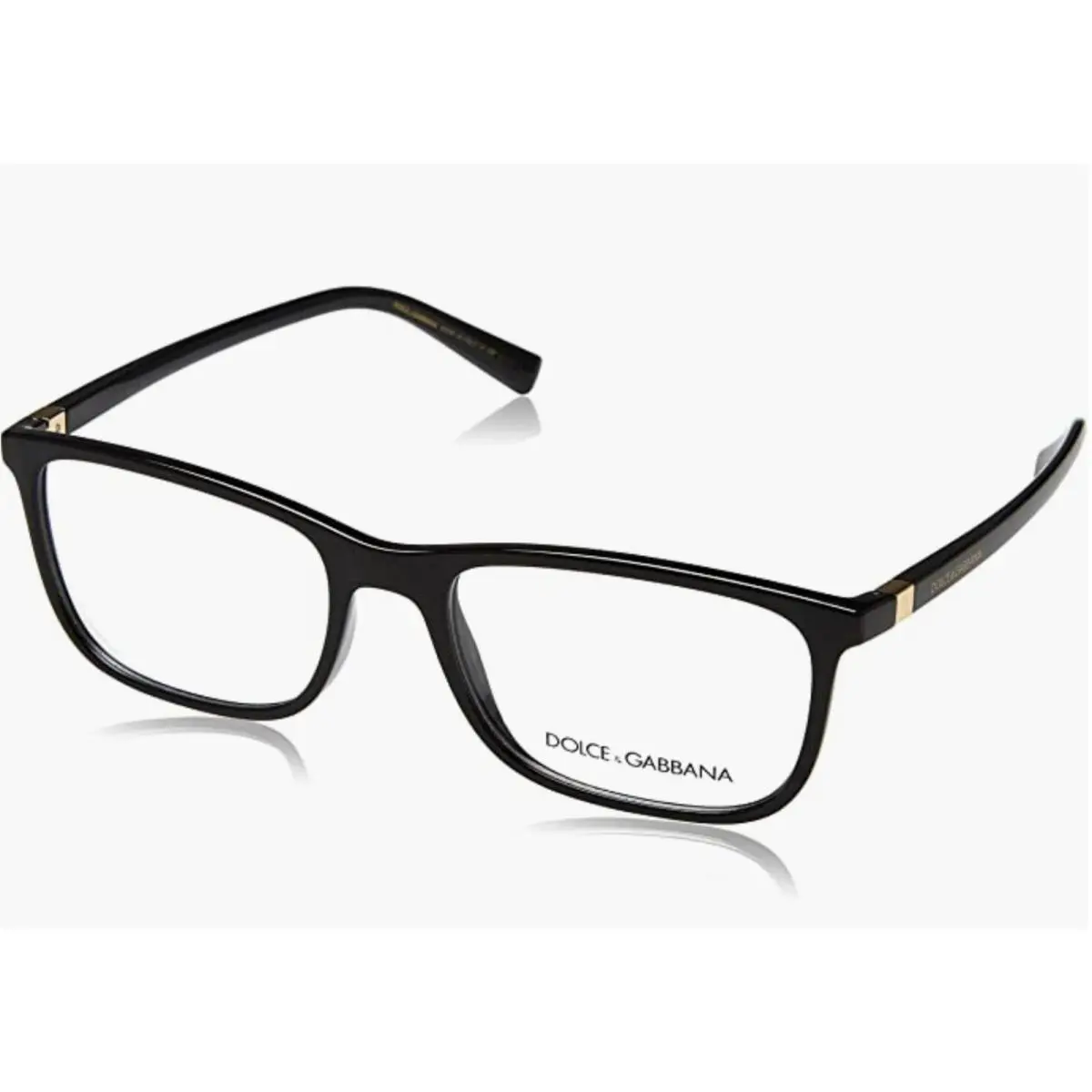 Dolce Gabbana Eyeglasses DG 5027 501 53-18 140 Shiny Black Rectangular Frames