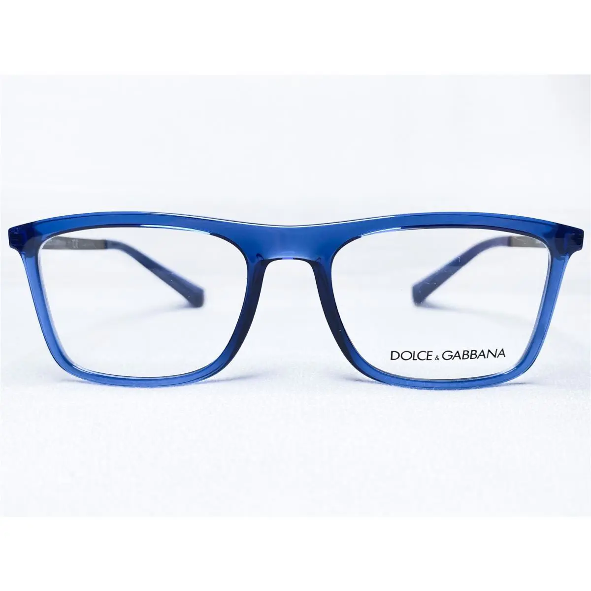 Dolce Gabbana DG5023 3067 Mens Blue Transparent Eyeglasses Frames 52/18