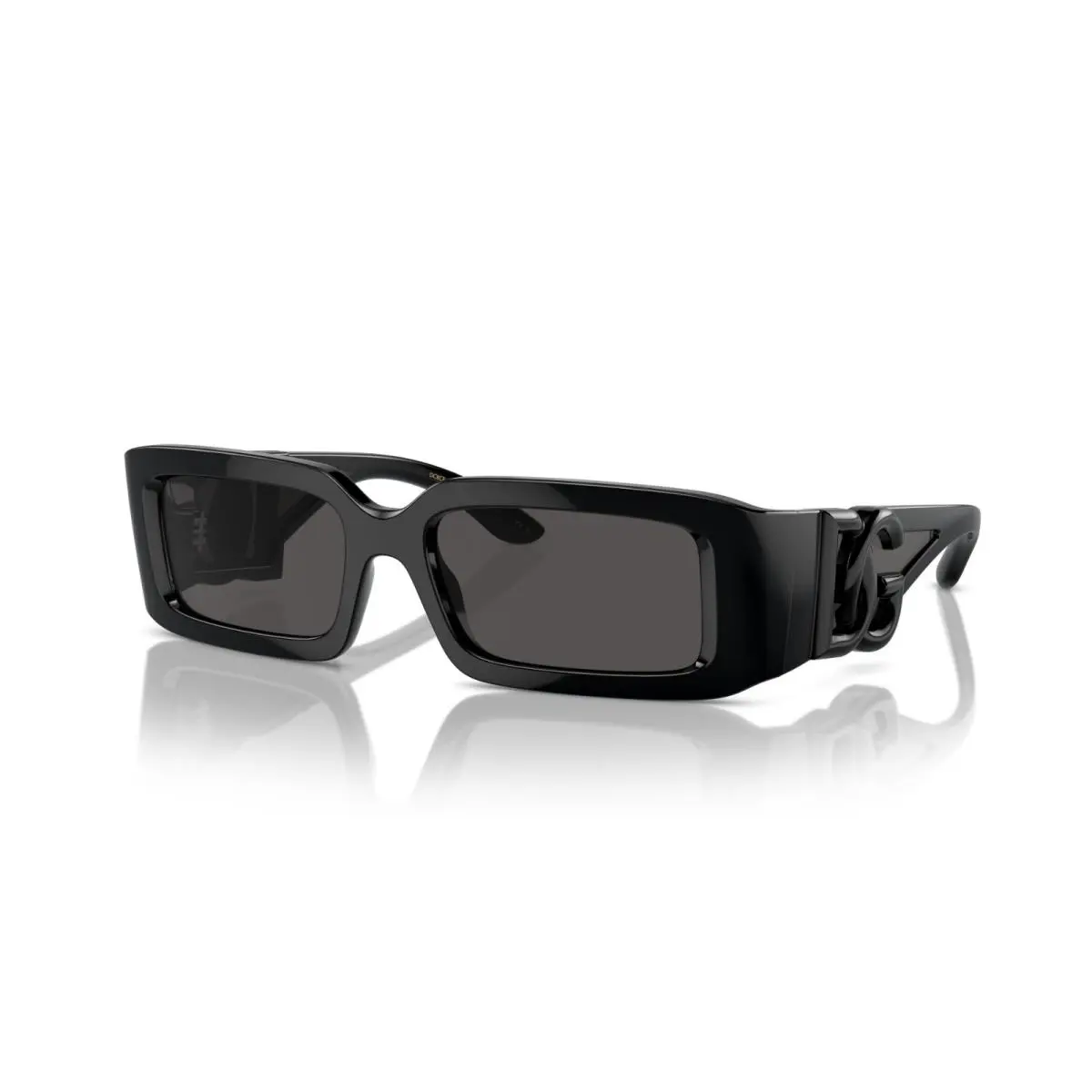 Dolce Gabbana DG 6197 Shiny Black/grey 501/87 Sunglasses