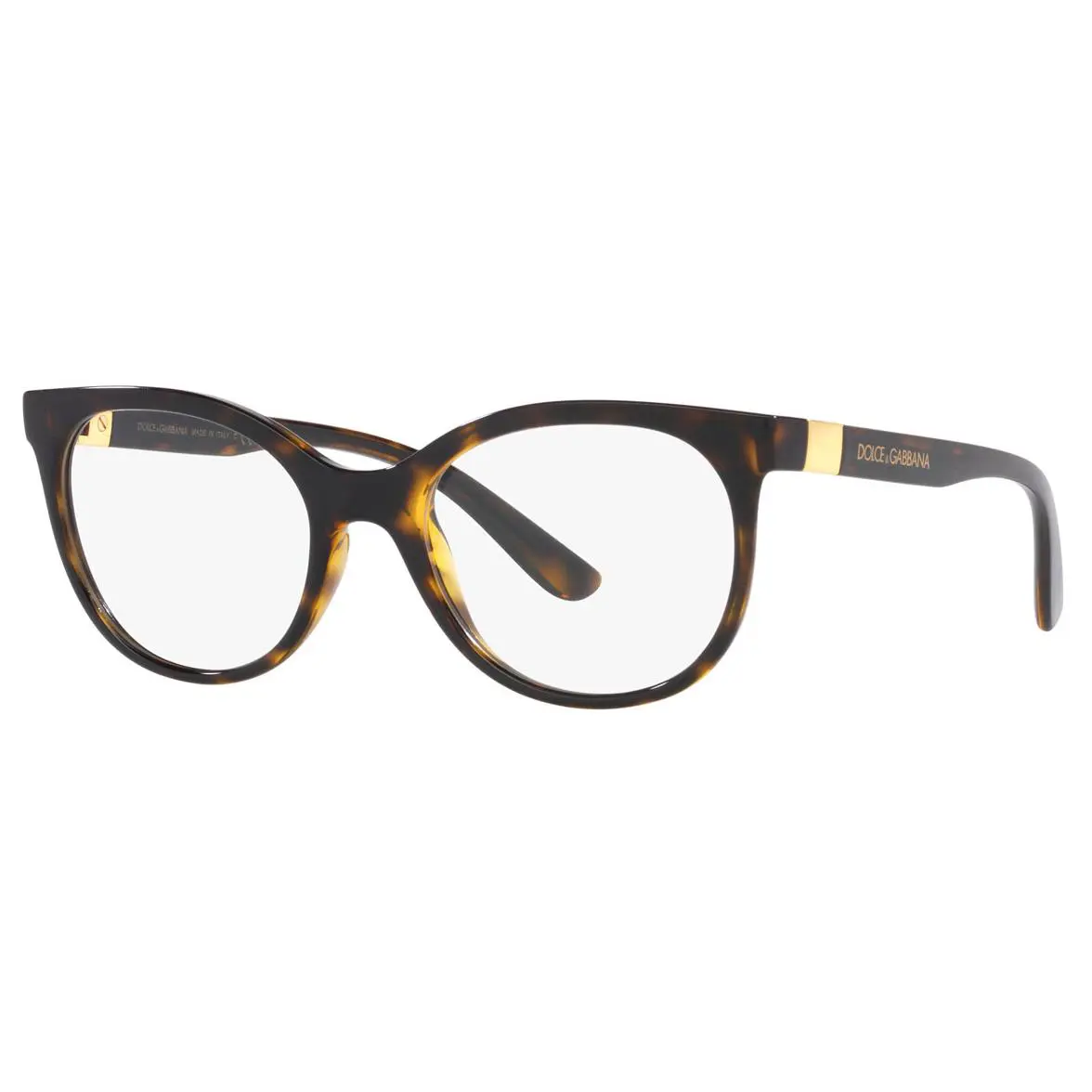 Dolce Gabbana DG5084 502 55 Havana 55-19-145 Eyeglasses Optical Frame - Frame: Havana Brown