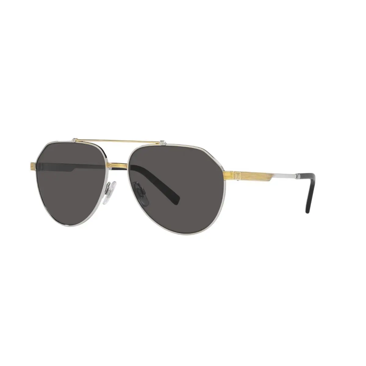 Dolce Gabbana DG 2288 Silver Gold/dark Grey 1313/87 Sunglasses