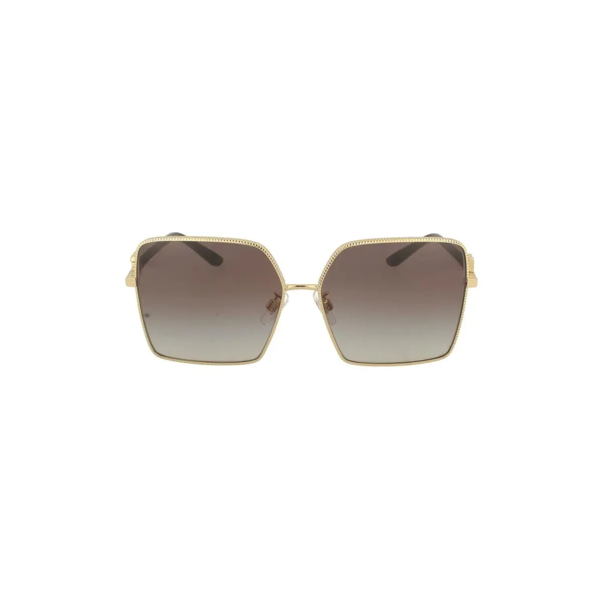 Dolce Gabbana Women`s Round Fashion Sunglasses Gold/light Grey Gradient
