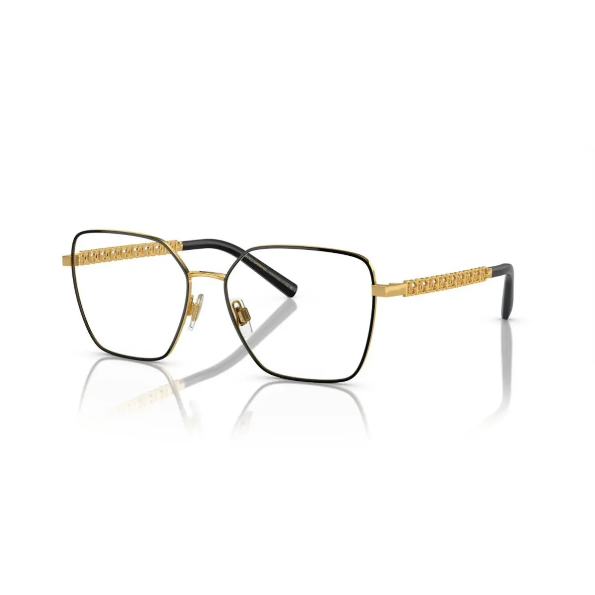 Dolce Gabbana DG 1351 Black Gold 1334 Eyeglasses