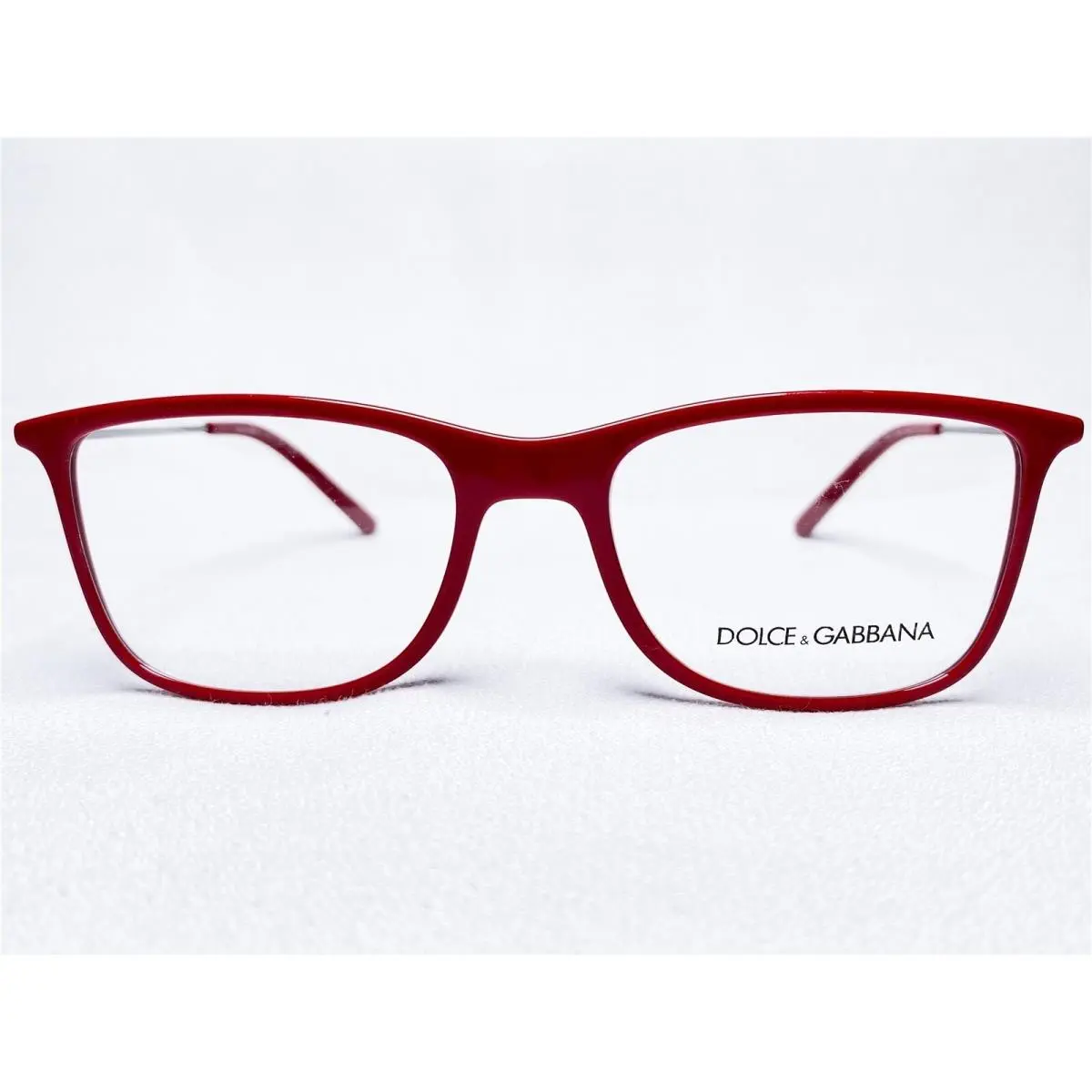 Dolce Gabbana DG5024 3096 Men`s Red Rectangle Eyeglasses Frames 53/18 140