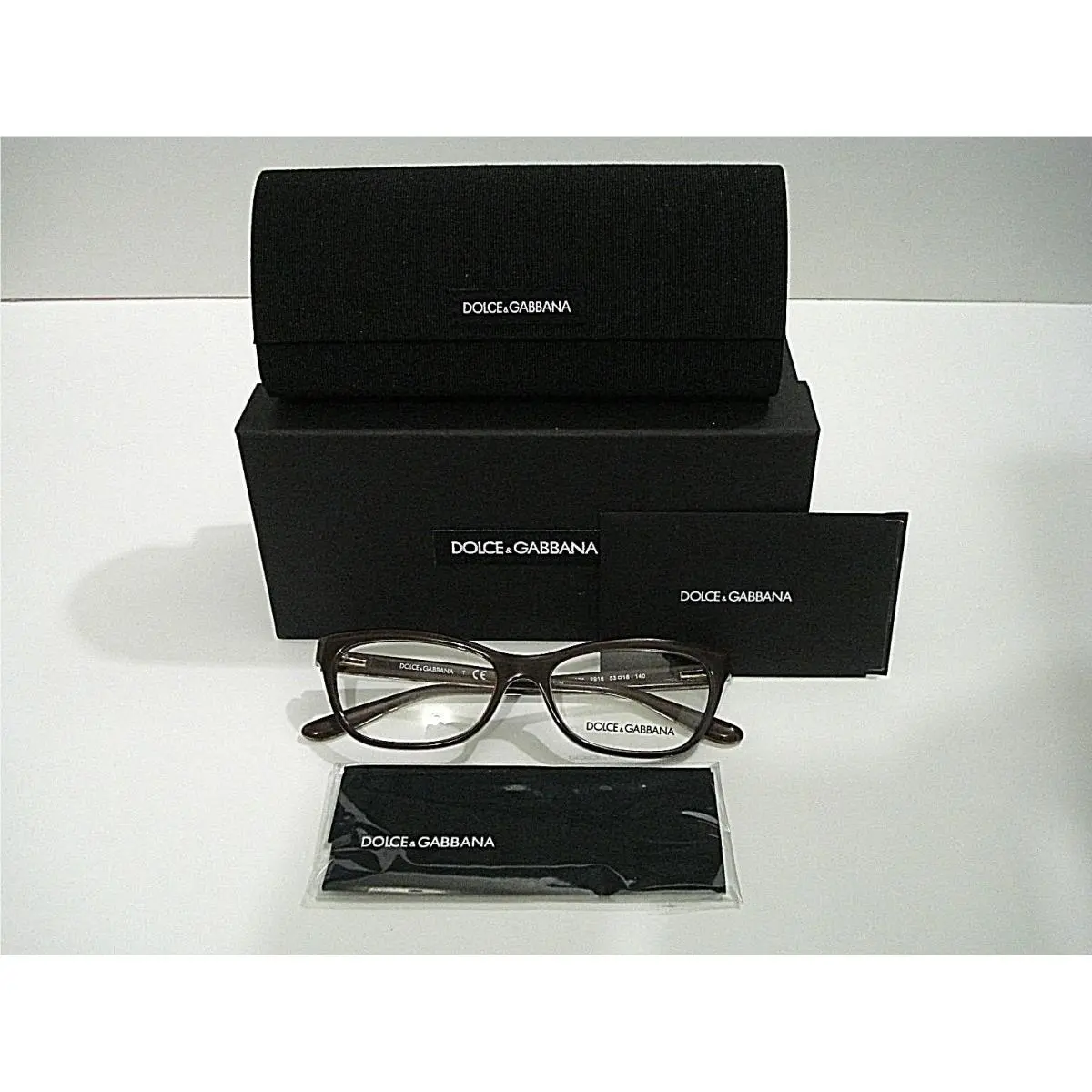 Dolce Gabbana DG 3221 DG3221 2918 Crystal On Brown Eyeglasses Rx-able Frame