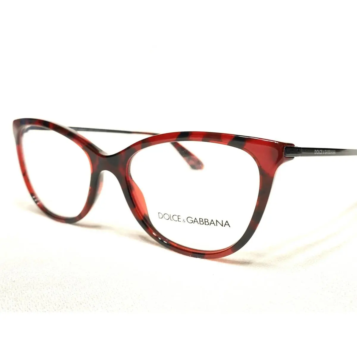 Dolce Gabbana DG3258 2889 Women`s Red Tortoise Eyeglasses Frames 52/17 140