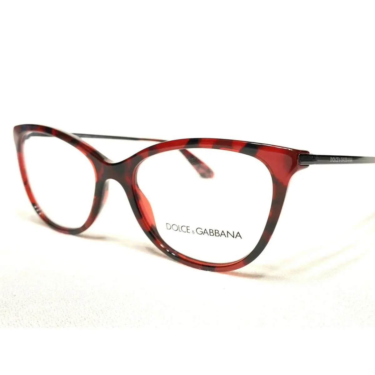 Dolce Gabbana DG3258 2889 Women`s Red Tortoise Eyeglasses Frames 52/17 140