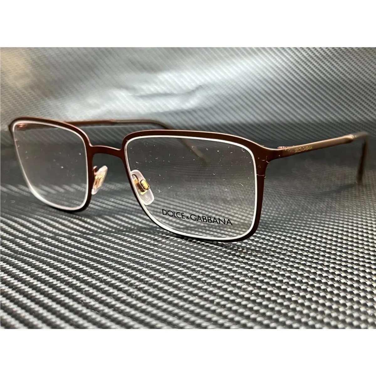 Dolce Gabbana DG1316 1320 Matte Brown Men`s Eyeglasses 52 mm