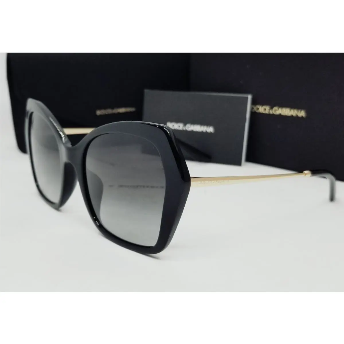 Dolce Gabbana Black/grey Gradient DG4399F 501/8G 56 Sunglasses