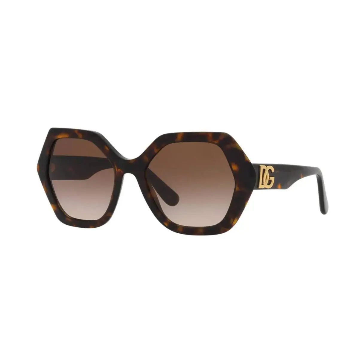 Dolce Gabbana DG 4406 Havana/brown Shaded 502/13 Sunglasses - Frame: Havana, Lens: Brown Shaded