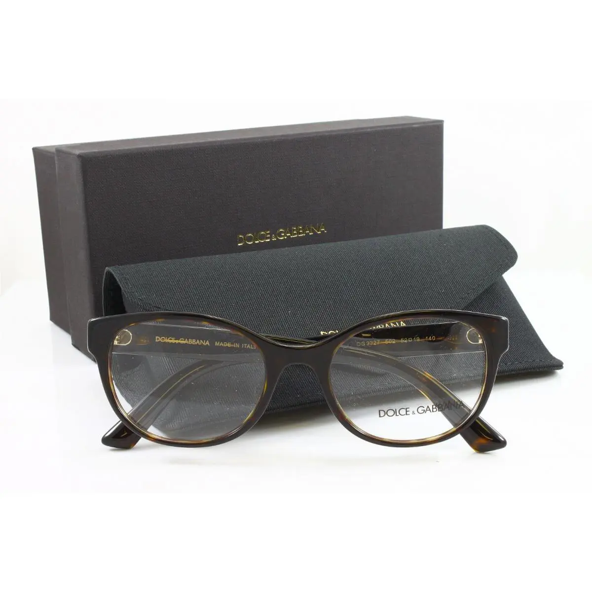 Dolce Gabbana Women`s Eyeglasses Optical Frames DG3327 502 Havana 52mm