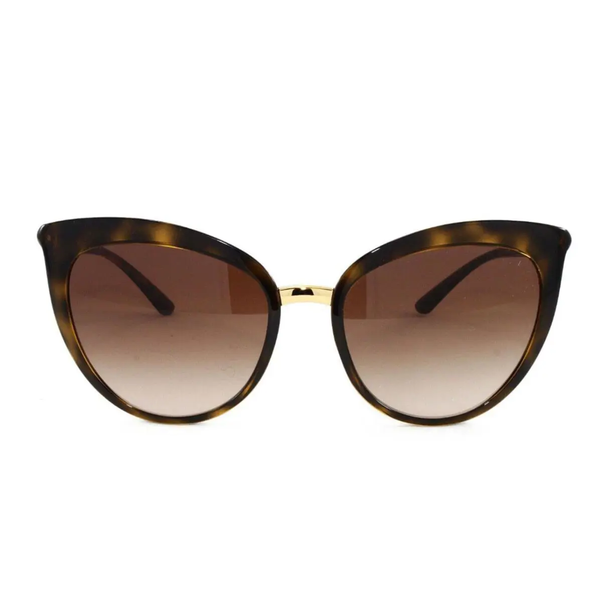 Dolce Gabbana Sunglasses Women`s Cat-eye Style DG6113 50213 Havana 55mm