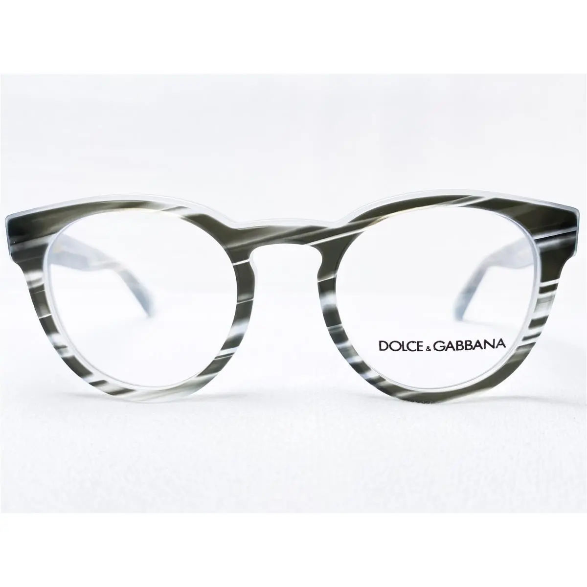 Dolce Gabbana DG3251 3051 Womens Striped Azure Eyeglasses Frames 47/21 140