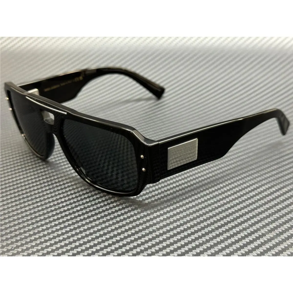 Dolce Gabbana DG4482 501 87 Black Grey Men`s 57 mm Sunglasses