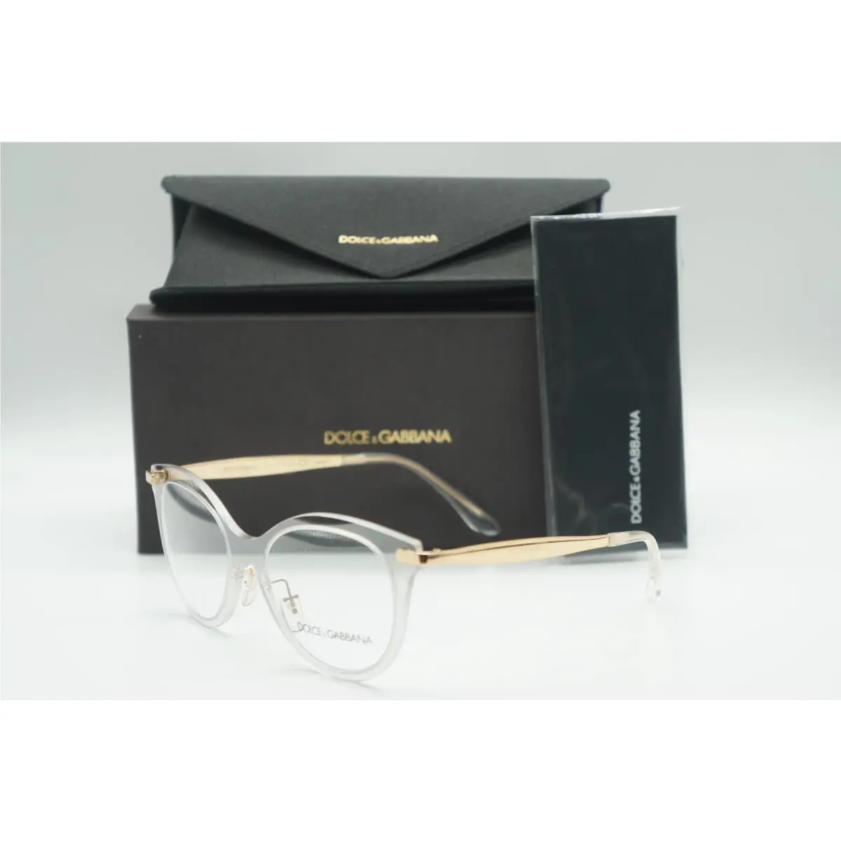 Dolce Gabanna DG1292 3073 Gold Sunglasses Frame 51-18