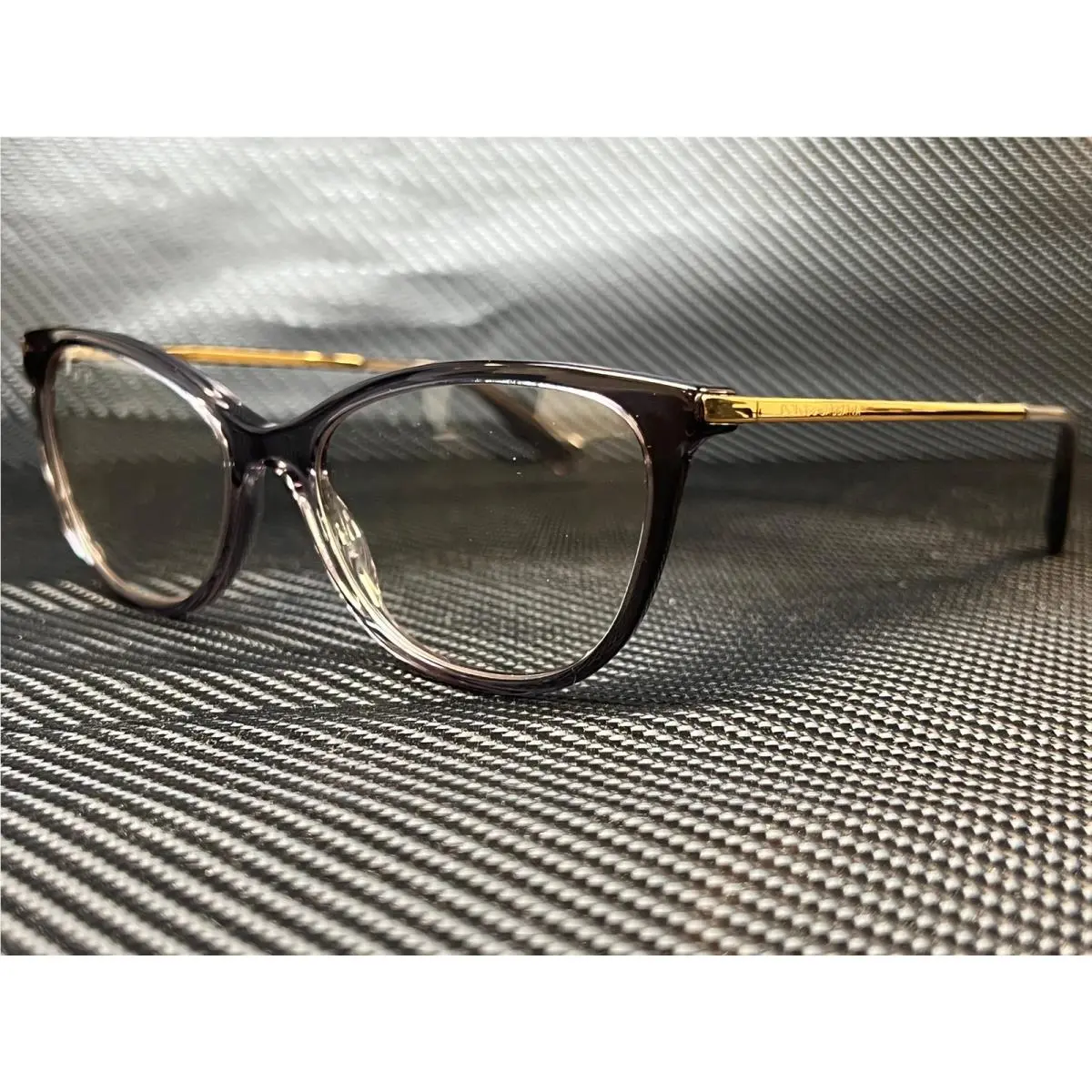 Dolce Gabbana DG3258 3268 Grey Multilayer Cat Eye Women`s 54 mm Eyeglasses