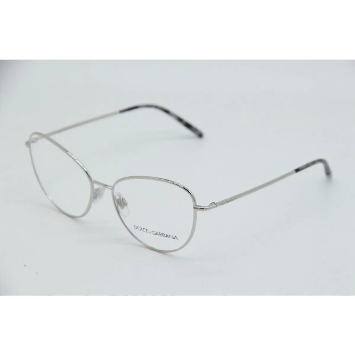 Dolce Gabbana DG 1301 05 Silver Black Eyeglasses 53-15