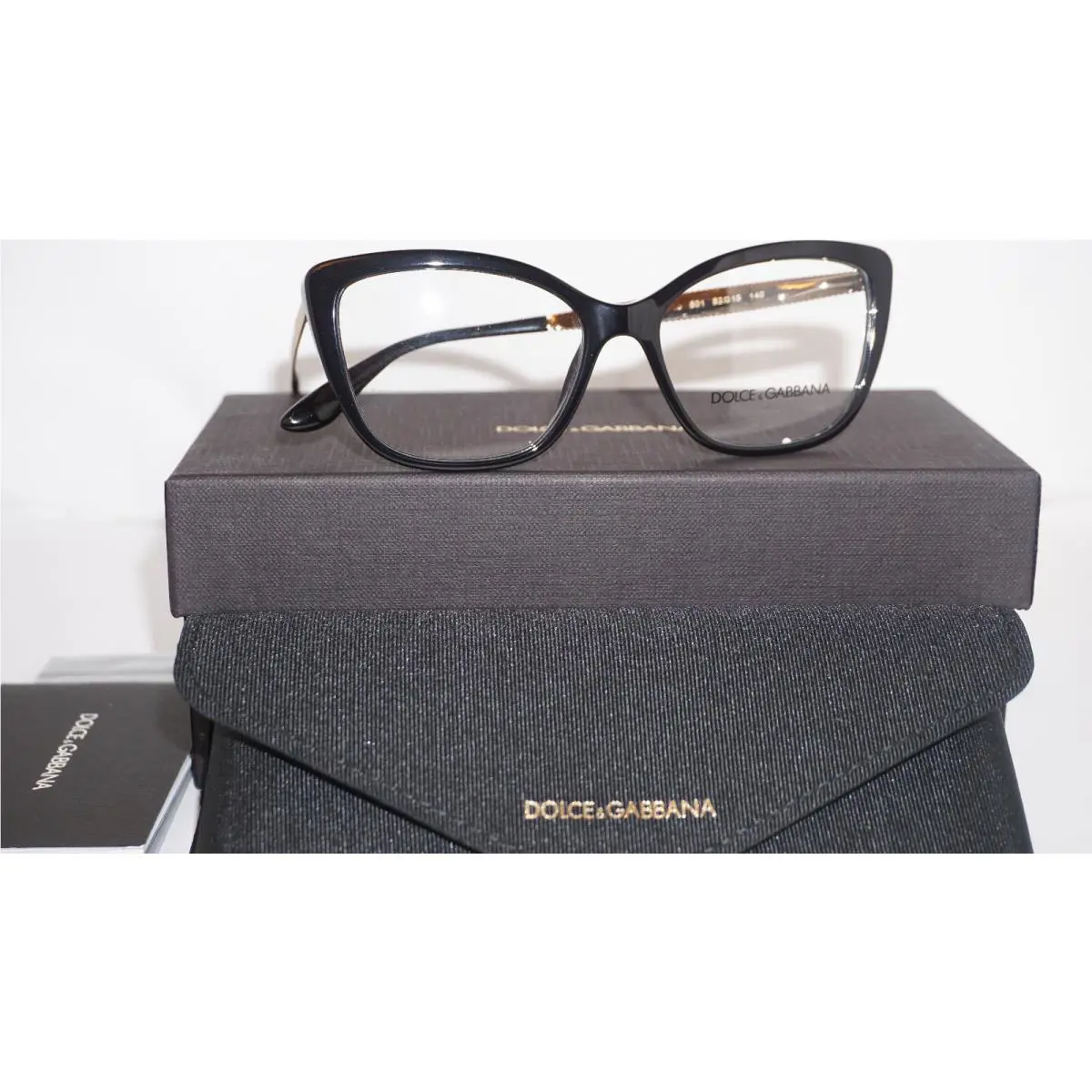 Dolce Gabbana Eyeglasses Black Gold DG3280 501 52 15 140