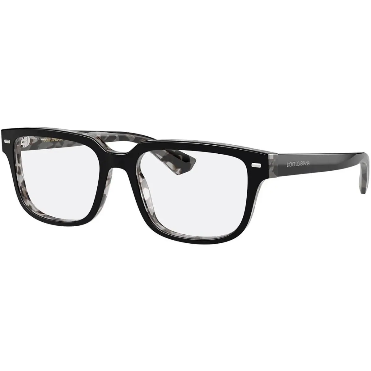 Dolce Gabbana DG3380 3403 Black on Grey Havana Eyeglasses 54-18-145