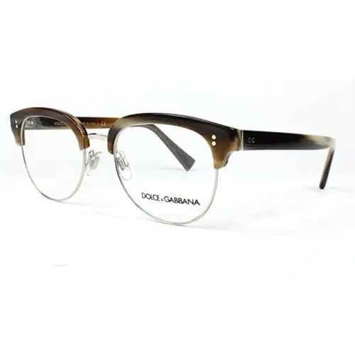 Dolce Gabbana Eyeglasses Frames-3270 -3116 Striped Brown/Silver-52-19-145