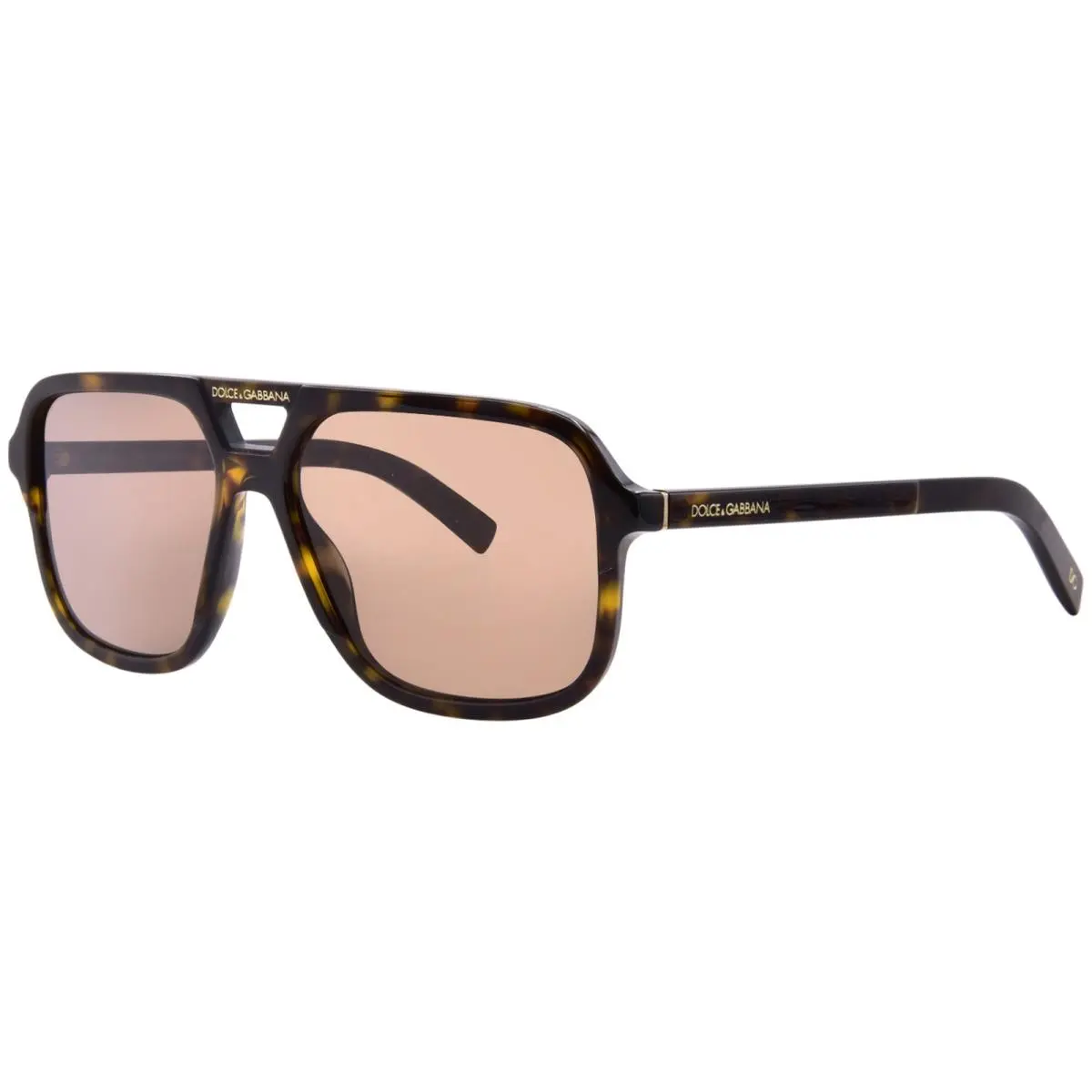 Dolce Gabbana DG4354 502/73 Sunglasses Men`s Havana/brown Gradient Lenses 58mm by Dolce & Gabbana