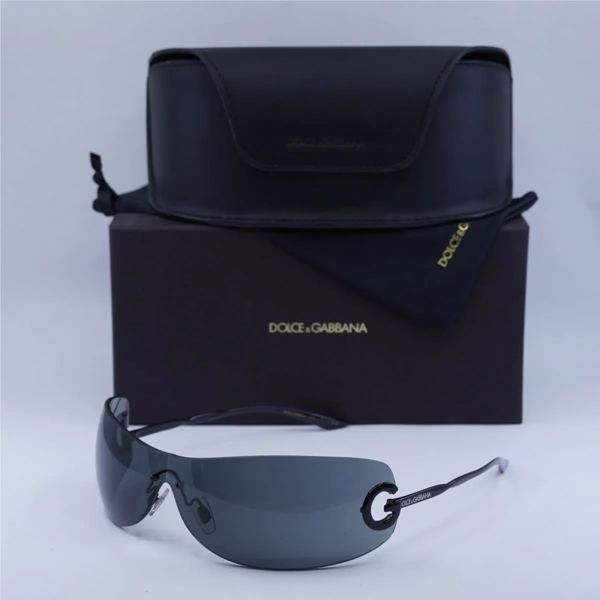 Dolce Gabbana DG2308 01/87 Black/dark Grey 141--125 Sunglasses