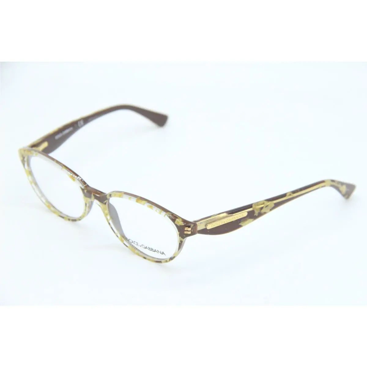 Dolce Gabbana DG 3173 2746 Gold Brown Eyeglasses 51-17