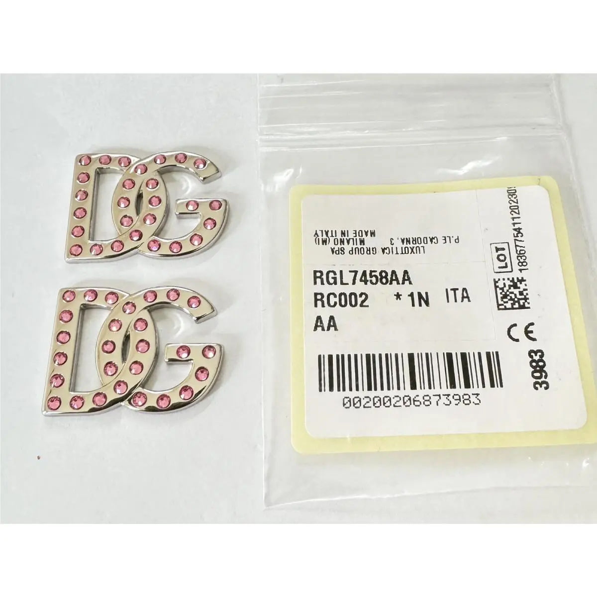 Dolce Gabbana DG4447B Sunglasses Logo Replacement Silver Pink