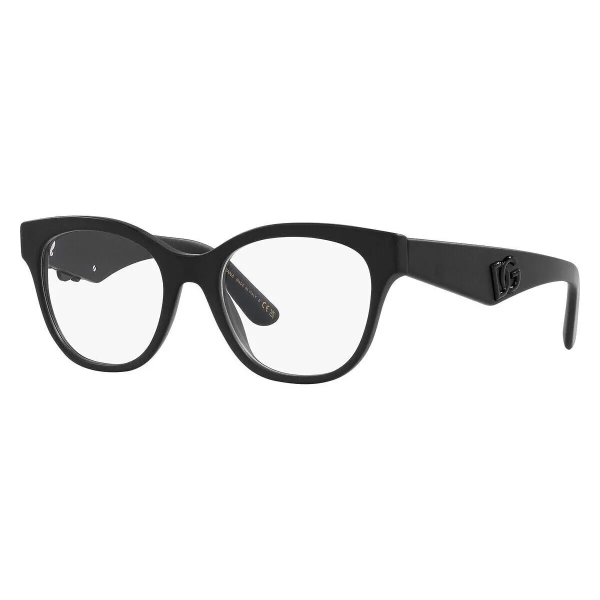 Dolce Dolce & Gabbana DG3371 Gabbana DG3371 2525 51 Eyeglasses Matte Black Optical Frame - Frame: Matte Black, Lens: Demo
