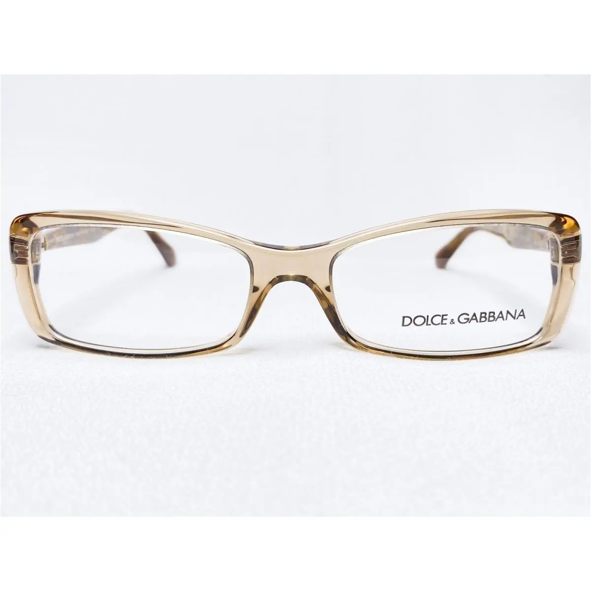 Dolce Gabbana DG3139 2588 Womens Transparent Brown Eyeglasses Frames 52/16