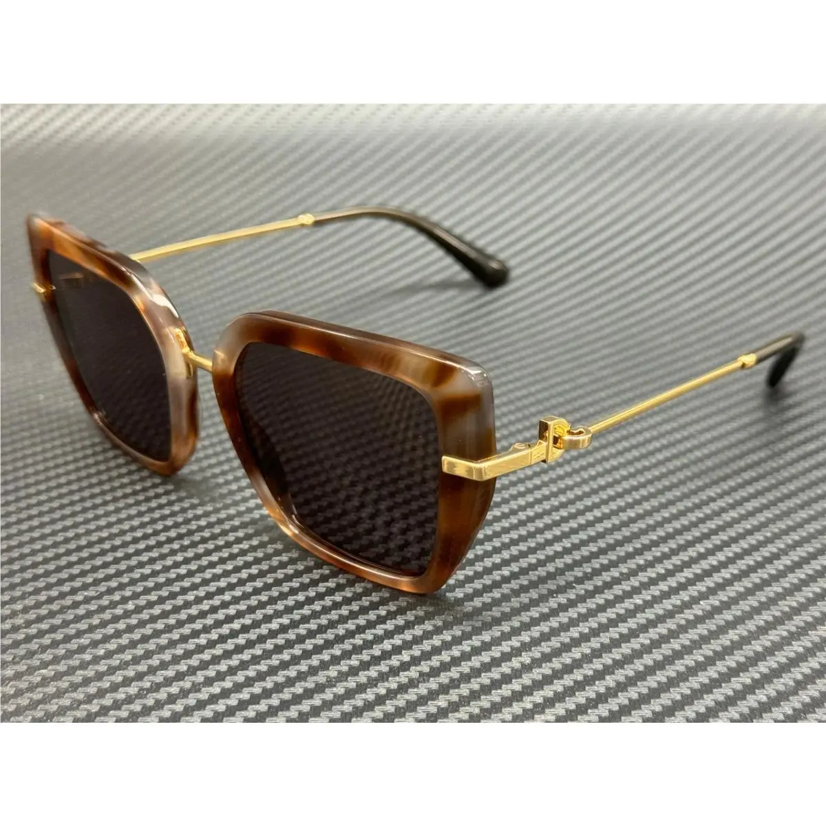 Dolce Gabbana DG4474 34457N Havana Grey Purple Women`s 53 mm Sunglasses