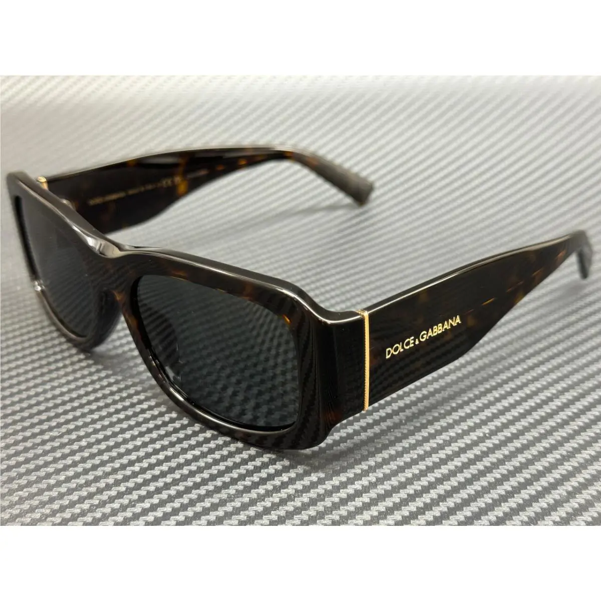 Dolce Gabbana DG4503 502 87 Havana Dark Grey Men`s 57 mm Sunglasses