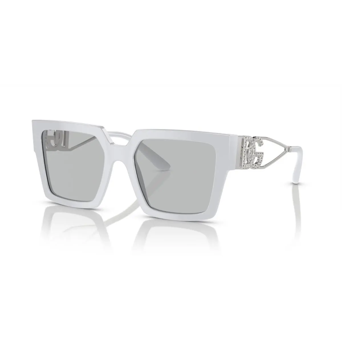 Dolce Gabbana DG 4446B Light Grey/light Grey 3418/87 Sunglasses