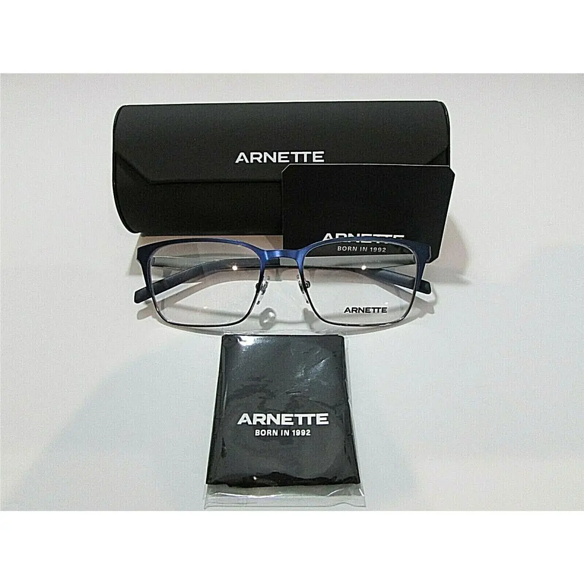 Fizz 6124 711 Matte Blue Gunmetal Eyeglasses Rx-able Frame by Arnette