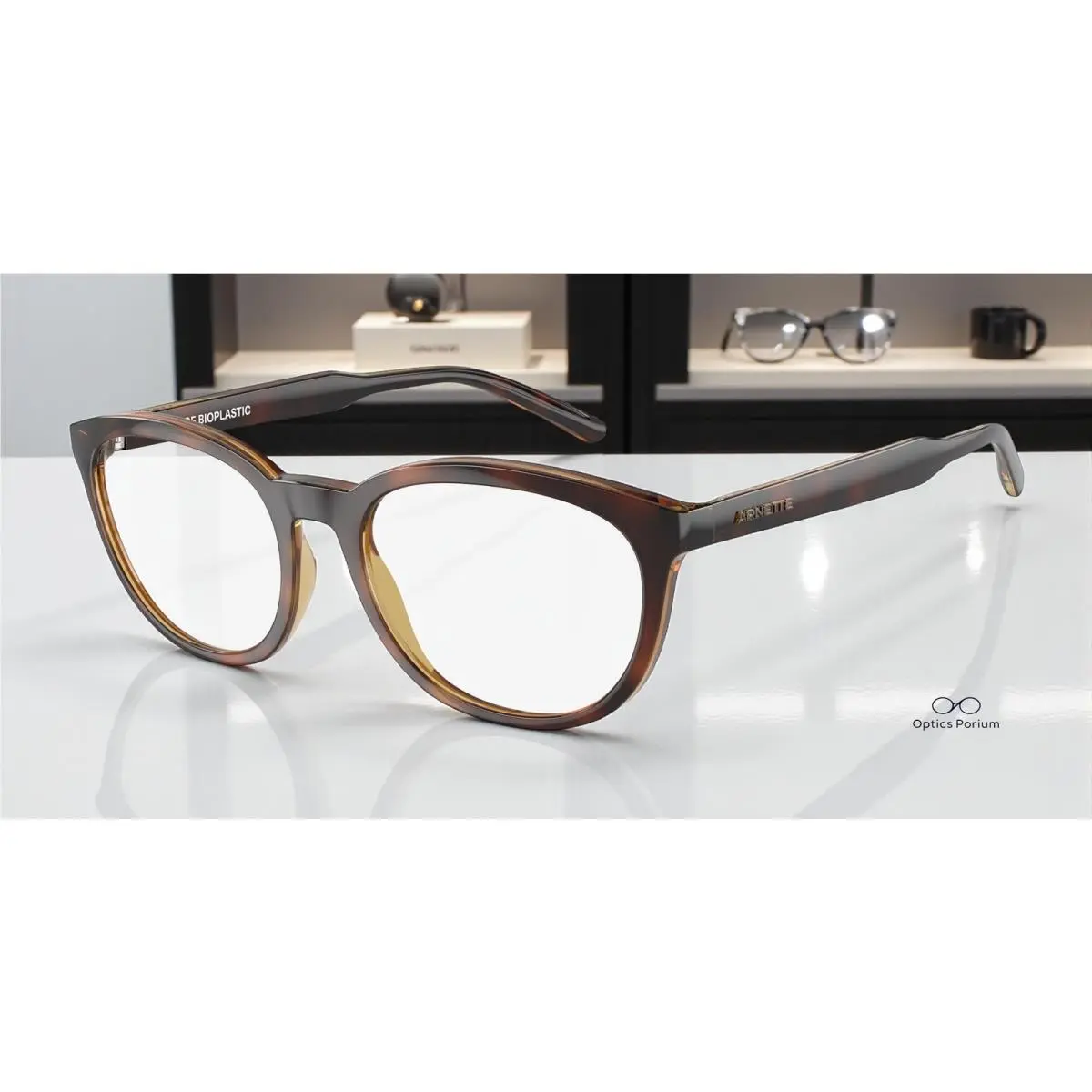 Arnette AN7214 2770 Varney Dark Havana Demo Lens 53 mm Unisex Eyeglasses