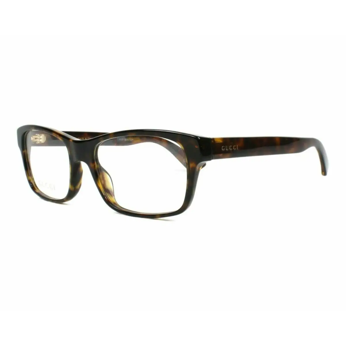 Gucci GG 0006O 011 Dark Havana Optical Eyeglasses Frame Optyl 55-18 - Frame: DARK HAVANA, Lens: CLEAR